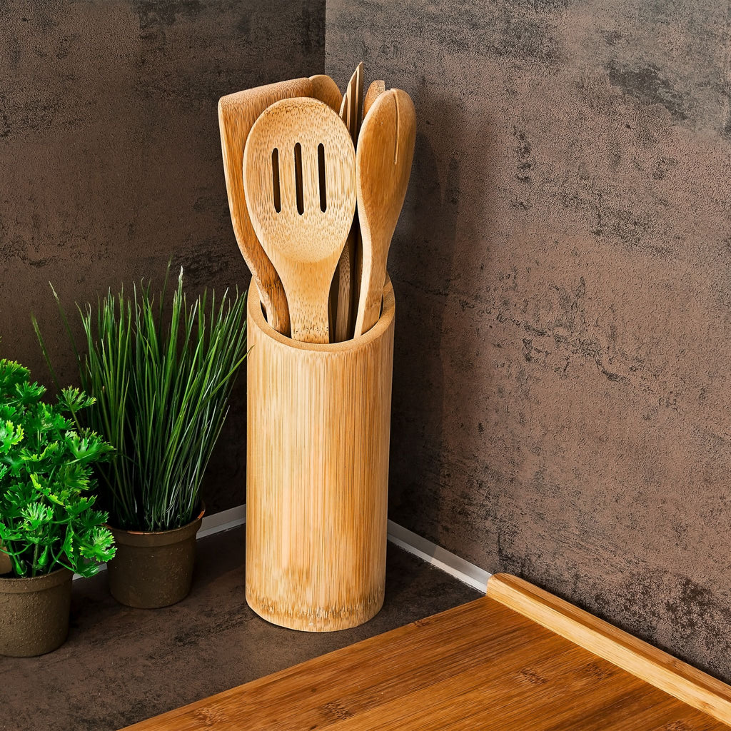 Küchenhelfer Set aus Bambus